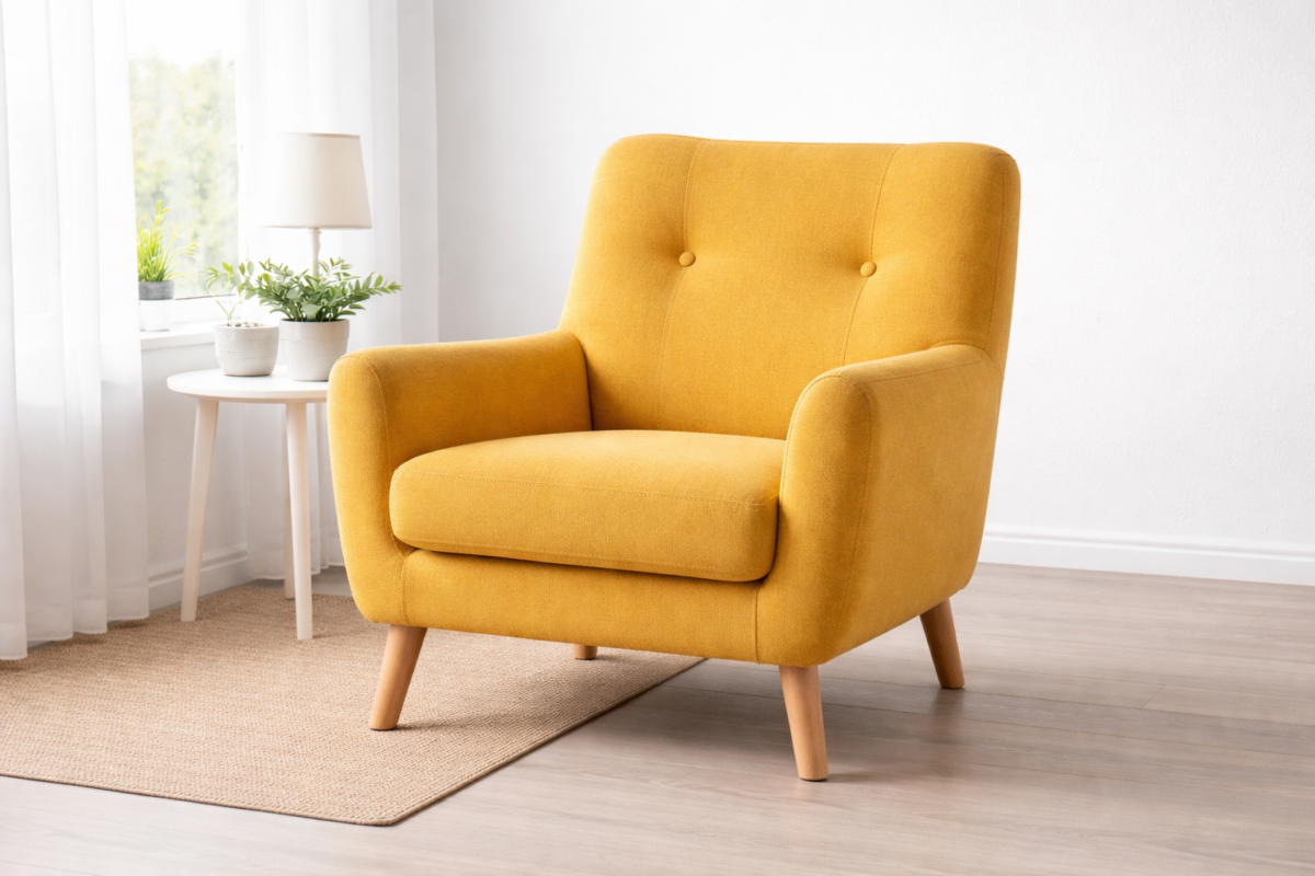 fauteuil jaune