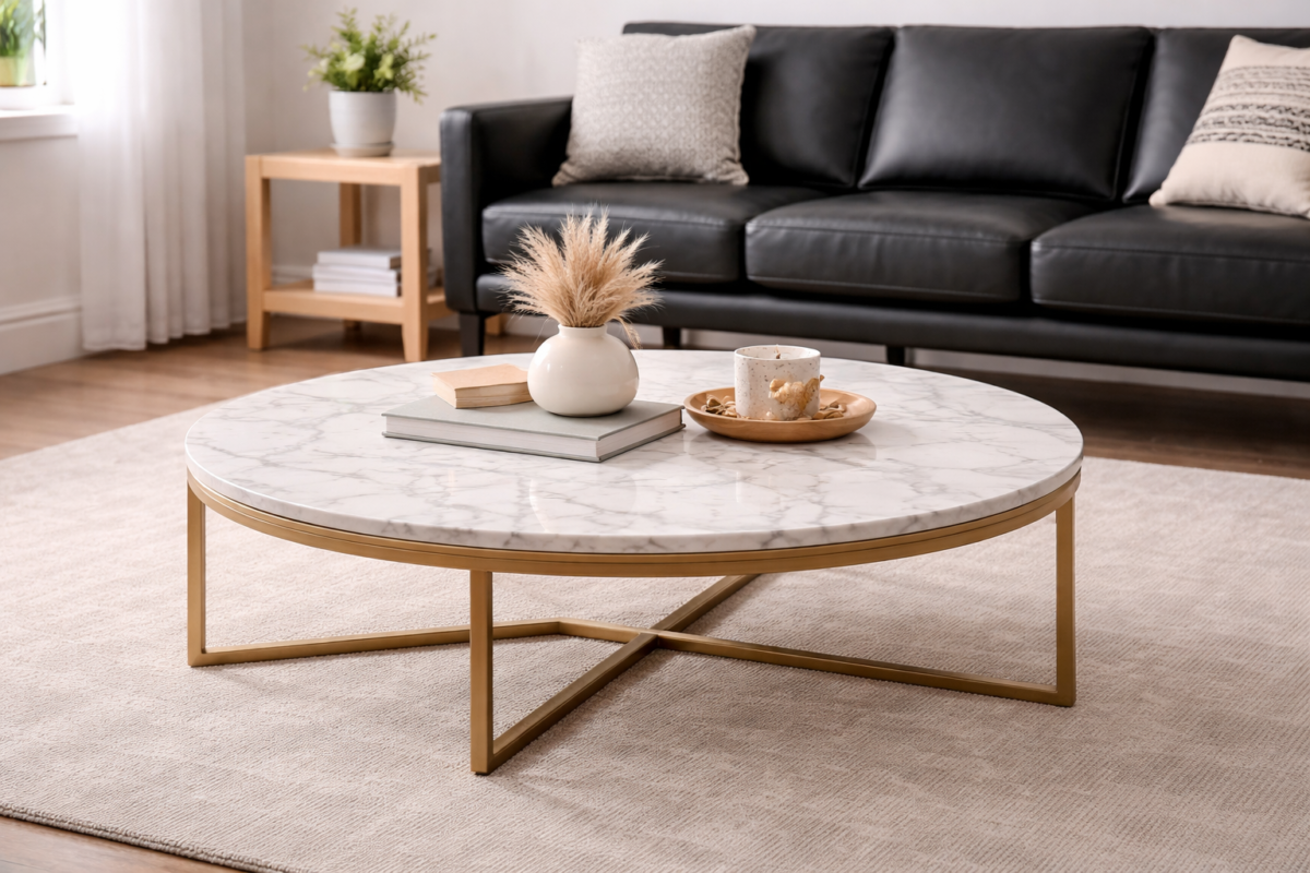 Table basse en marbre
