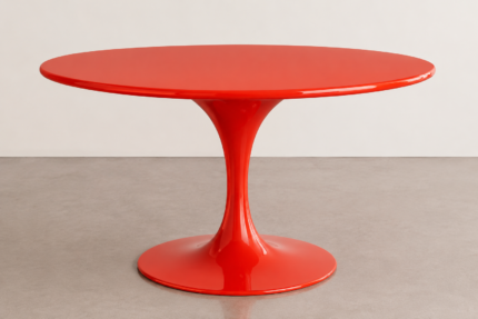 Table Ronde Tulipe Rouge
